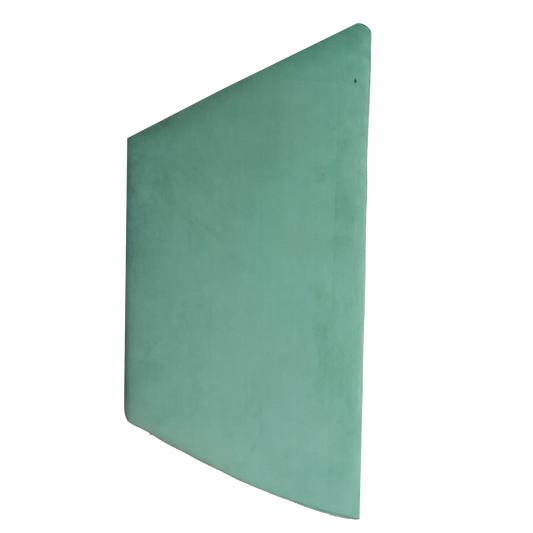 Pack Of 2 Light Green Upholstered Hexagon & Parallelogram Pouf For Home Dec