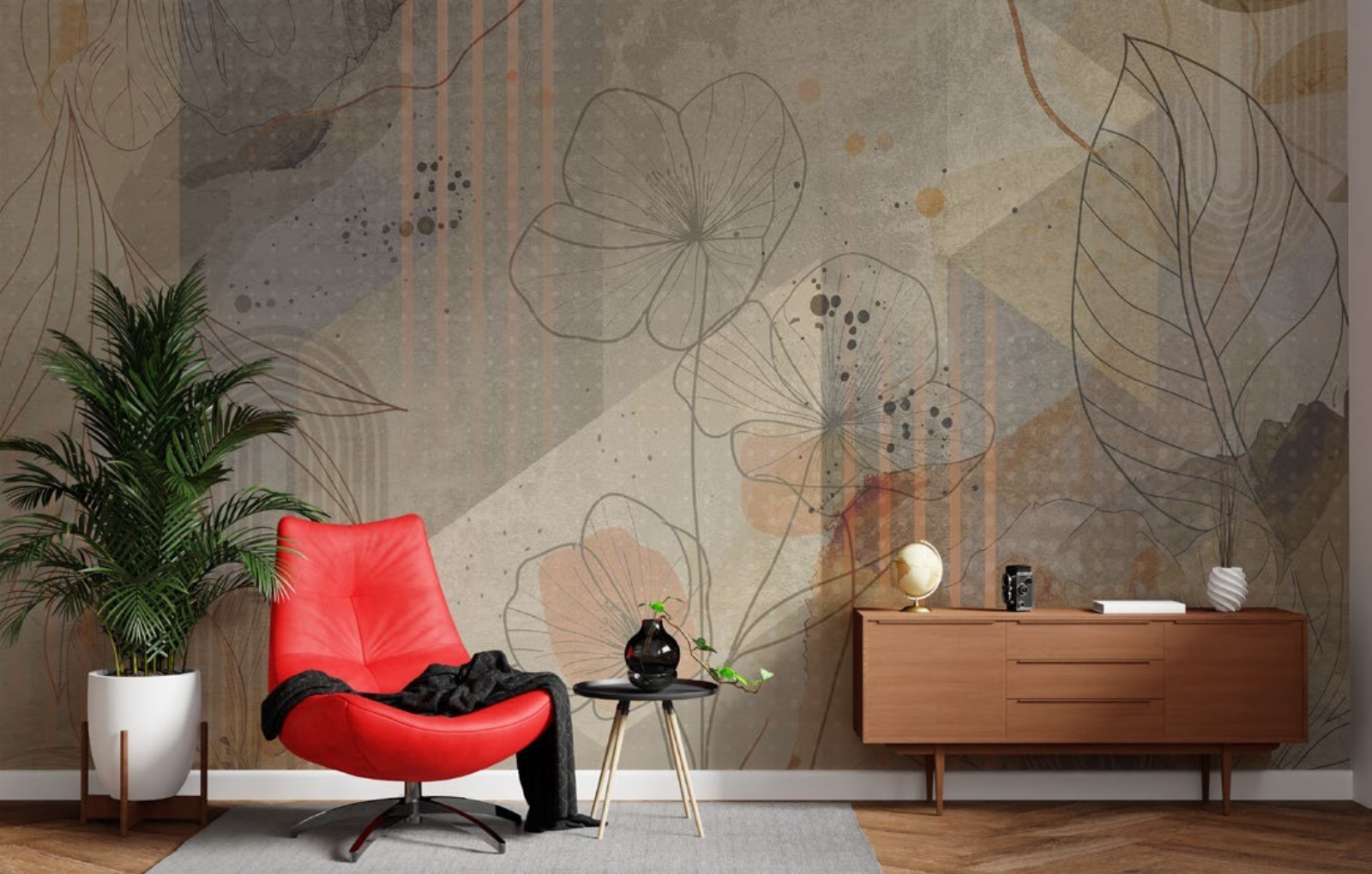 Non Woven Lite Customized Wallpaper