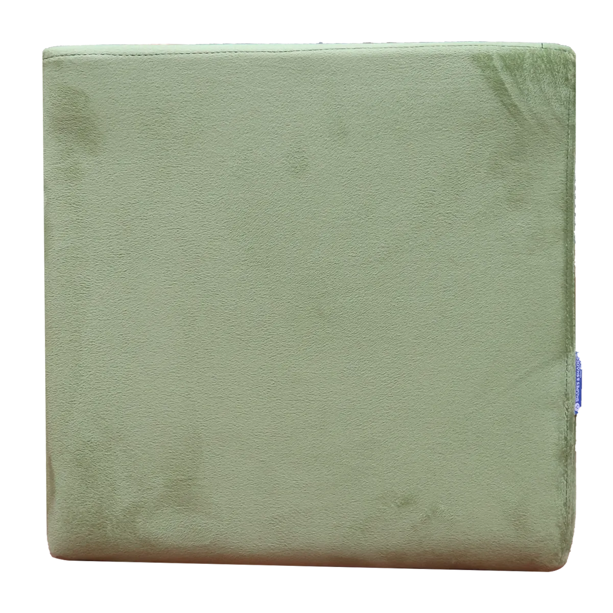 Green Upholstered Square Pouf For Home Decor