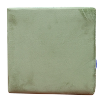 Green Upholstered Square Pouf For Home Decor