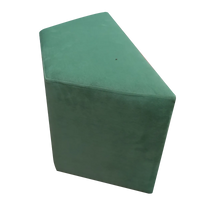 Light Green Upholstered Parallelogram Pouf For Home Decor