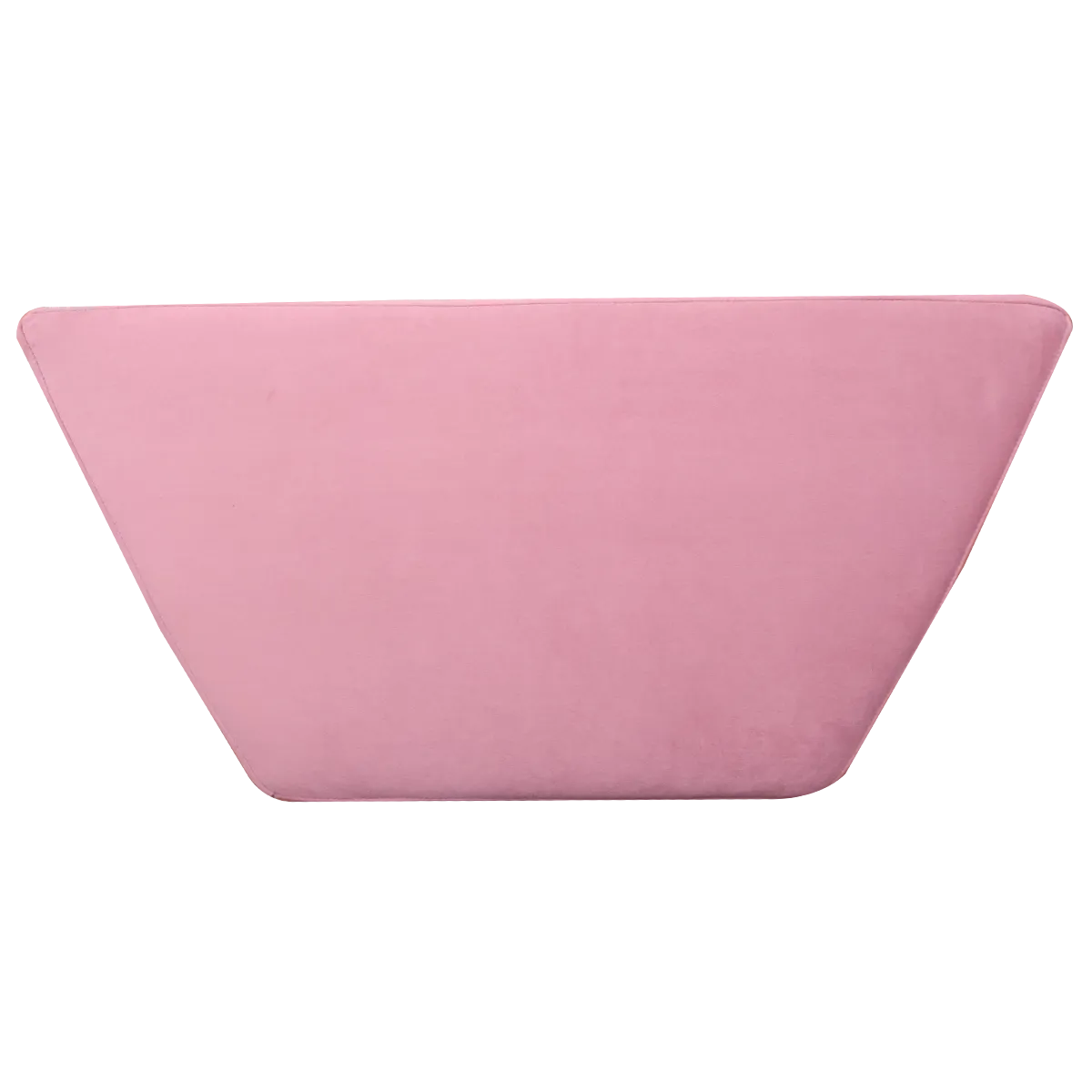 Pack Of 2 Pink & Off White Upholstered Parallelogram Pouf For Home Decor