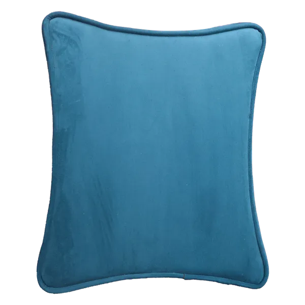 Pack Of 2 Dark Green Footstool Foot Stool & Aqua Blue Upholstered Round Pouf For Home Decor