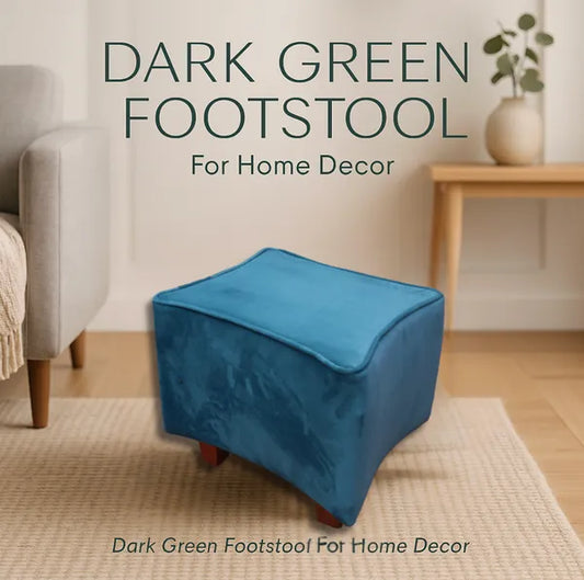 Dark Green Footstool Foot Stool For Home Decor