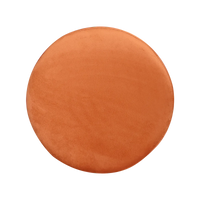 Pack Of 2 Sky & Orange Solid Upholstered Round Pouf For Home Decor